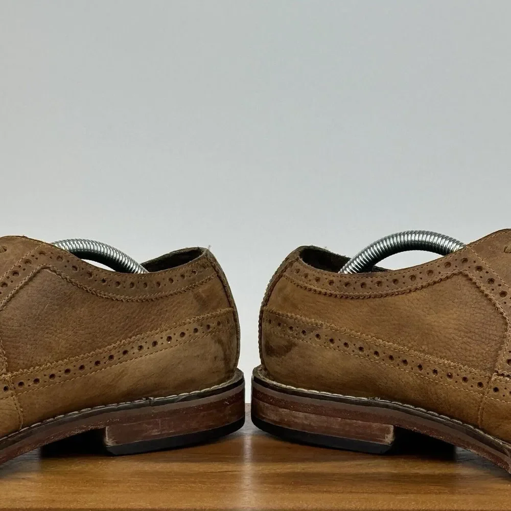 Mens Cole Haan Brown Leather Dressy‎ Comfort Wingtip Oxfords Shoes Size 10.5 M